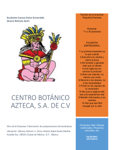 CENTRO BOTÁNICO AZTECA