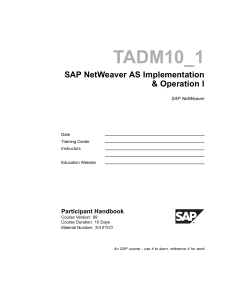 TADM10_1 SAP
