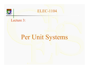 3-Per Unit System