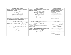 tabla formulas Probabilidad y estadistica