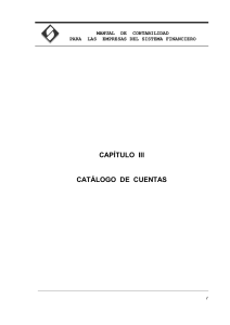 20181122 CapituloIII CATALOGO DE CUENTAS -BANCOS