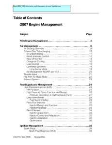 2007 Engine Management