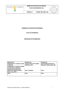 Prácticas externas - normas