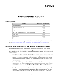 drivers for JDBC