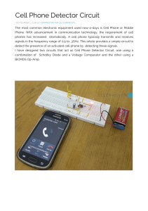 Cell Phone Detector Circuit