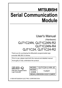 QJ71C24 - User's Manual (Hardware) IB(NA)-0800008-D (12.02)