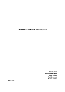  ROMANUS PONTIFEX” BULDA (1455)