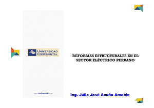 01 Reformas Estructurales en el Sector Electrico Peruano