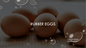 rubber eggs
