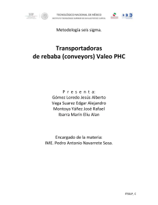 DMAIC Conveyors Valeo PHC