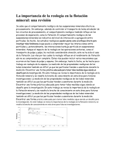 La importancia de la reología en la flotación mineral