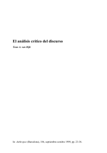 - A Análisis crítico del discurso Van Dijk Revista Artropos