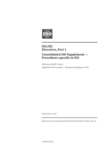 ISO IEC Directives Part 1 and Consolidated ISO Supplement - 2018 (9th edition) - PDF