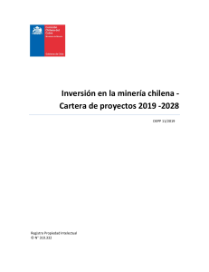 Cochilco, 2019-11 - Cartera de Proyectos de Inversion Minera 2019 - 2028 - Informe