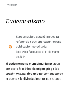 Eudemonismo - Wikipedia, la enciclopedia libre