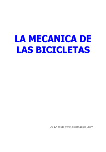 La mecanica de las bicicletas