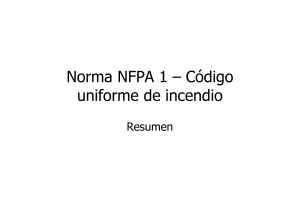 NFPA 1 Codigo uniforme de incendio