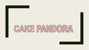 CAKE PANDORA