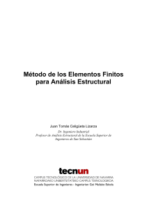 Metodo de los elementos finitos para Analisis Estructural