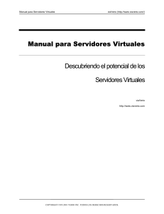  Manual para Servidores Virtuales
