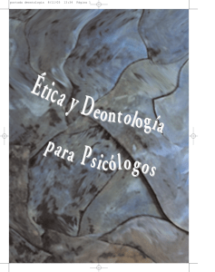 etica y deontología para psicólogos