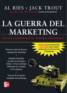 Libro La guerra del marketing - Ries y T