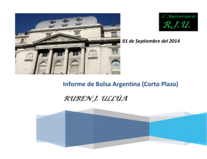Reporte Bolsa Argentina Corto Plazo 010914