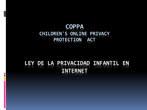 Presentacion Ley COPPA