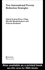 (Routledge Studies in Development Economics) Jean-Pierre Cling, Mireille Razafindrakoto, François Roubaud - New International Poverty Reduction Strategies-Routledge (2003)