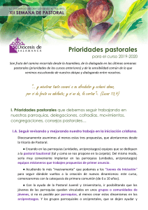 PRIORIDADES-PASTORALES-PARA-EL-CURSO-2019. SALAMANCA
