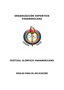 REGLAS PARA EL PROGRAMA DEL FESTIVAL OLIMPICO PANAMERICANO esp-11