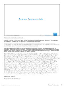 Avamar Fundamentals 7.3  SRG (1)