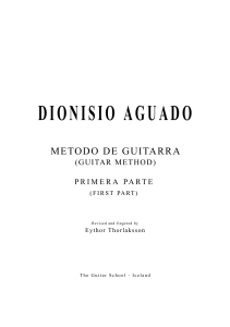 Dionisio Aguado - Método de Guitarra I