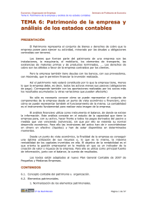 Patrimonio y Estados Contables: An&aacute;lisis Empresarial