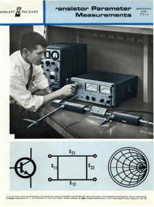 Transistors parameters measurements