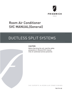 Air conditioning  - SVC Manual