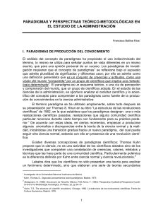 Ballina Francisco - Paradigmas y perspectivas teórico-metodológicas en el estudio de la administración