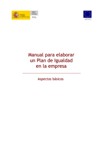 Manual  para Elaborar Planes de Igualdad en Empresas