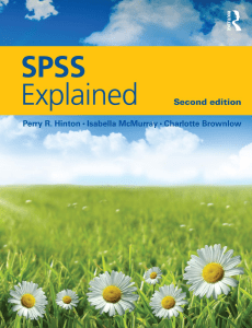 SPSS Explained 2nd Edition