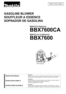 Makita BX7600 SopladoraManual
