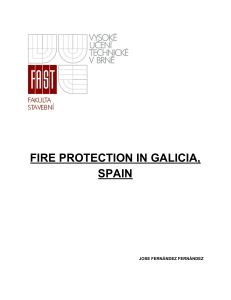 Fire protection in galicia spain