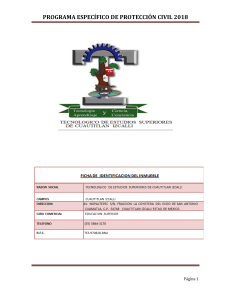 PROGRAMA DE PROTECCIÓN CIVIL 2018 tesci