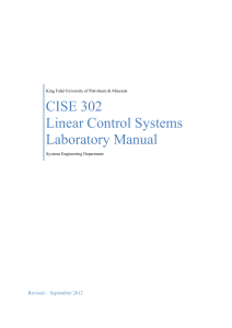AA CISE-302-Linear-Control-Systems-Lab-Manual
