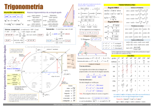 trigonometria formulas