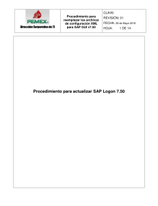 Procedimiento para actualizar SAP Logon v.750