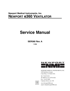 Newport e360 Manual 2006
