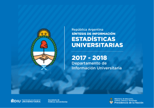Datos Sistema Universitario sintesis 2017 - 2018