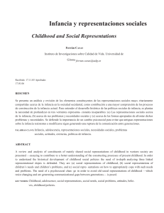 Infancia y Representaciones sociales 