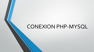 CONEXION PHP-MYSQL