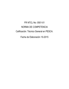 NORMA TECNICA COMPETENCIA LABORAL DEL TECNICO GENERAL EN PESCA 2015 BLANCA